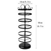 SNBBGT 6 Tier Metal Rotating Earring Holder Organizer,Adjustable Hoop Storage