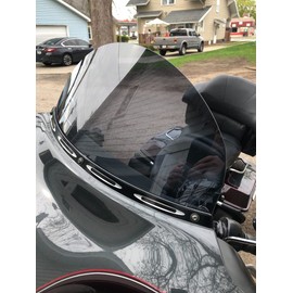Sled Shields 10" DARK TINT windshield compatible with Harley Davidson Street Glide/Electra Glide/Ultra Classic/Tri-Glide 1996-2013 models