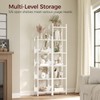 MAHANCRIS Bookshelf, 5-Tier Bookcase, Standing Book Shelf for Small Space,