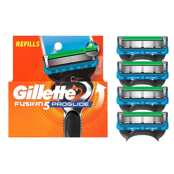 Procter & Gamble Gillette Proglide Razor Refills for Men, 4