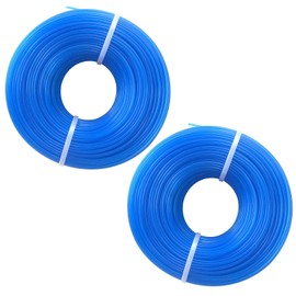 iwiio 100m Strimmer Wire,1.6mm Strimmer Line,Grass Trimmer Wire,Heavy Duty Strimmer Line,Nylon Round Rope Cut Weed Strimmer Cord String Wire(2 pack x 50m)