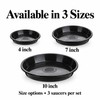 3 Pack Plastic Plant Saucers for Flower Pots – Durable