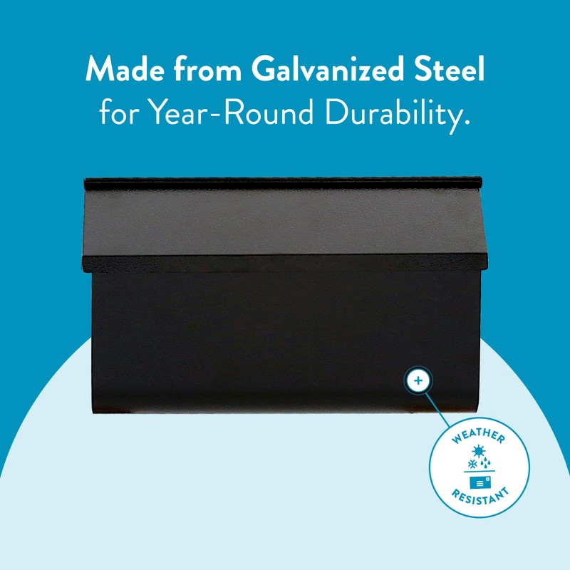 Architectural Mailboxes Woodlands™ Wall-Mounted Mailbox for Outside, Rust-Resistant Galvanized Steel