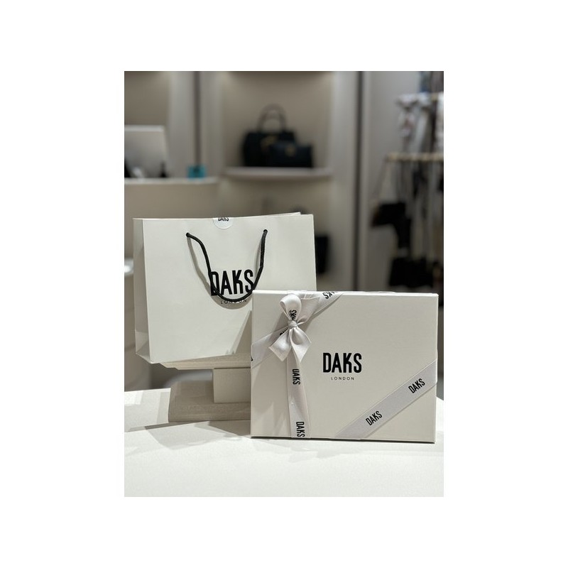 Daks (신세계강남점)DBBE4E990BK 블랙 사각 체크 버클 가죽 자동벨트 (DB Shinsegae