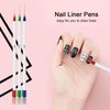 23pcs Professional Nail Art Brush Set for Acrylic French Nails,