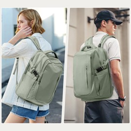 suwasp Large Travel Backpack for Women Men Airline Approved Carry On Personal Item Backpack Bag Frontier Airlines Personal Item Bag Flight Approved Luggage Backpack - Green