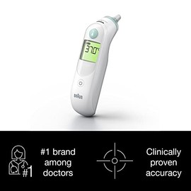 Braun Healthcare Braun ThermoScan 6 Ear thermometer - Colour-coded Digital Display - ExacTemp Stability Indicator - Baby and infant friendly- #1 Brand among doctors-Packaging may vary