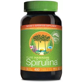 NUTREX HAWAII Pure Hawaiian Spirulina - 500mg tablets 400 count – Boosts Energy Immunity