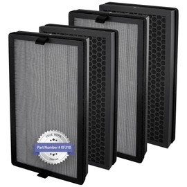 Popurure KF310 Replacecment Filter Compatible with Kenmore SMART 1500e Series Air Purifier PM3020, Part No.KF310 Filters, with 3-in-1 True HEPA Filters, 4-Pack