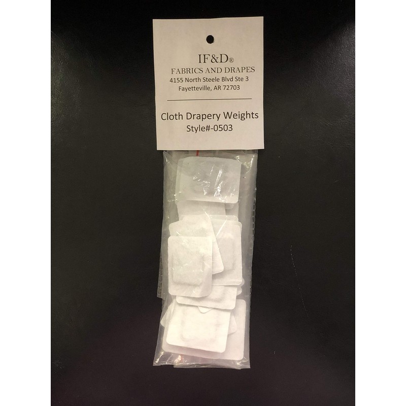 Fabrics and Drapes 1" Cloth Covered Lead Free Drapery Weights,