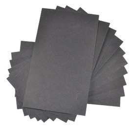 HQRP Wet Dry Sandpaper Compatible with Sanding Block, Metalworking, Woodworking 400 Grit, Waterproof Silicone Carbide, 3" x 5 1/2", 10 Pack