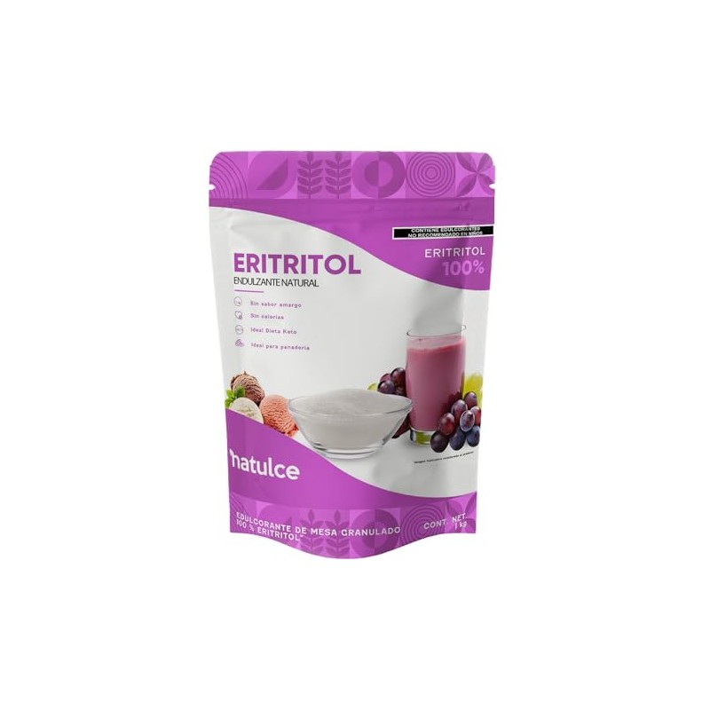 NATULCE | Eritritol 1 Kg Endulzante Natural Keto Sin Calorías