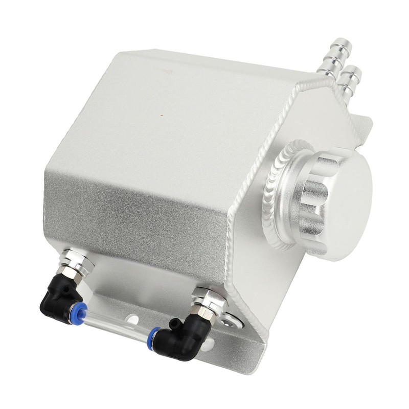 Universal Engine Coolant Expansion Tank 1L Aluminum Alloy Overflow Reservoir