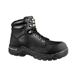 Carhartt mens Rugged Flex 6" Waterproof Comp Toe Cmf6371 Construction Boot, Black Oil Tanned, 11 US