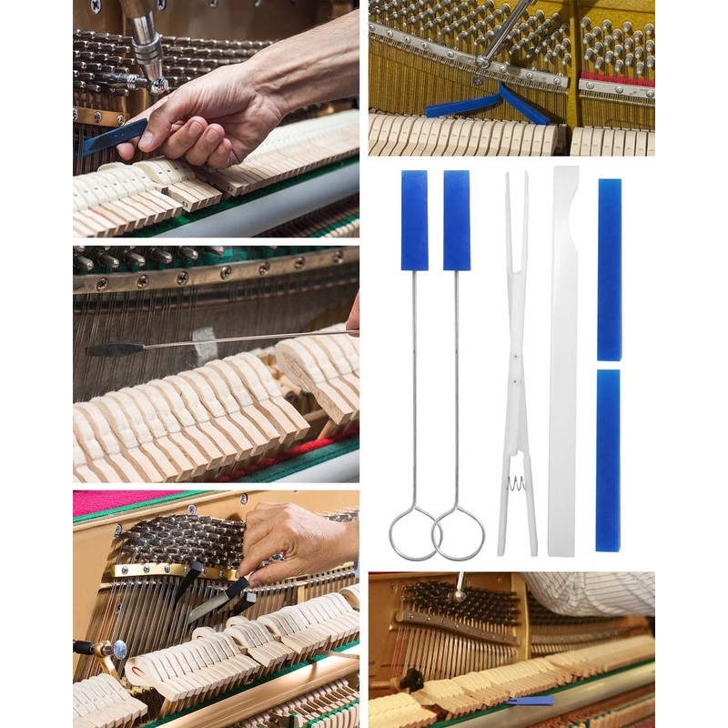 10 Pcs Professional Piano Tuning Kit Piano Tuner Hammer Mute