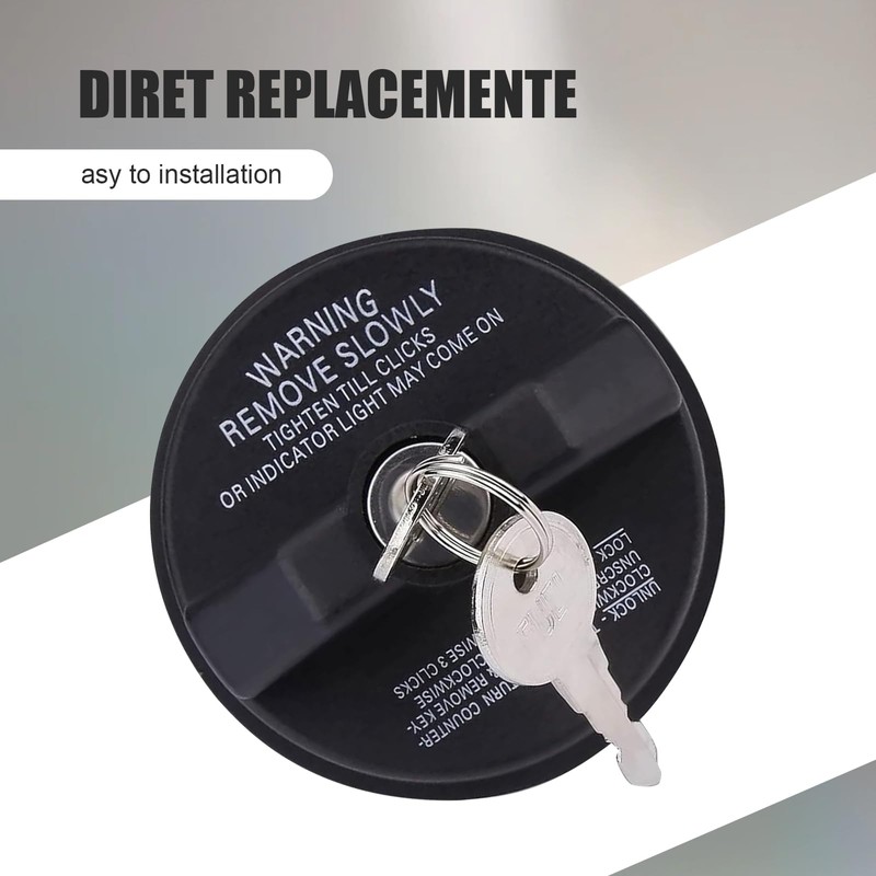 1 PC Fuel Tank Cap with Lock and Key, 10504