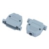 sourcing map Serial Port D-Sub DB25 Connector Kits Plastic Hood