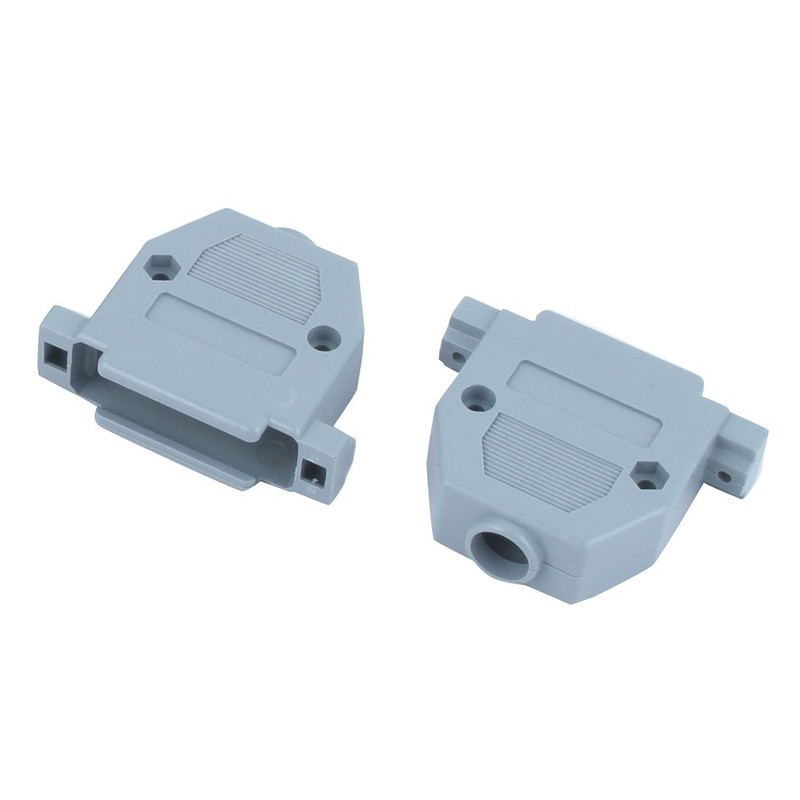 sourcing map Serial Port D-Sub DB25 Connector Kits Plastic Hood