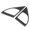 2Pcs Inner Door Speaker Trim Carbon Fiber Cover Left Right