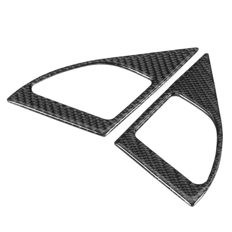 2Pcs Inner Door Speaker Trim Carbon Fiber Cover Left Right