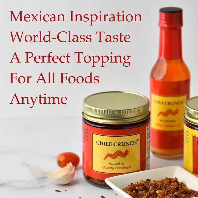 Chile Crunch - A Crunchy All Natural Spicy Condiment (Chipotle)