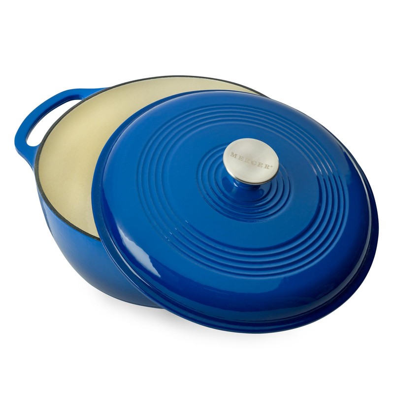 Mercer Culinary Enameled Cast Iron Round Dutch Oven, 6 qt.,