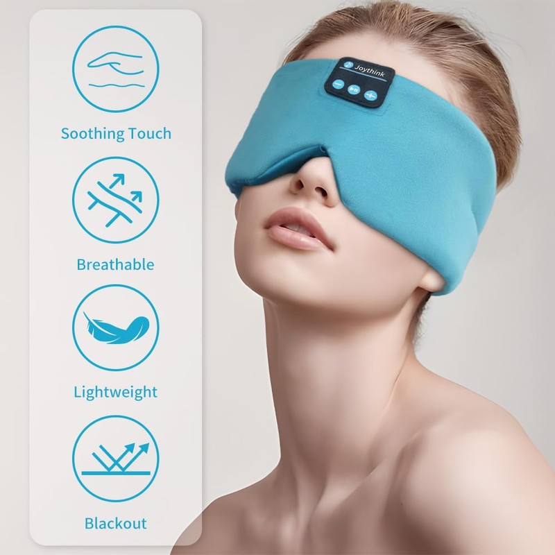 Joythink Sleep Headphones Bluetooth Sleep Mask Silk Kids Children Wireless