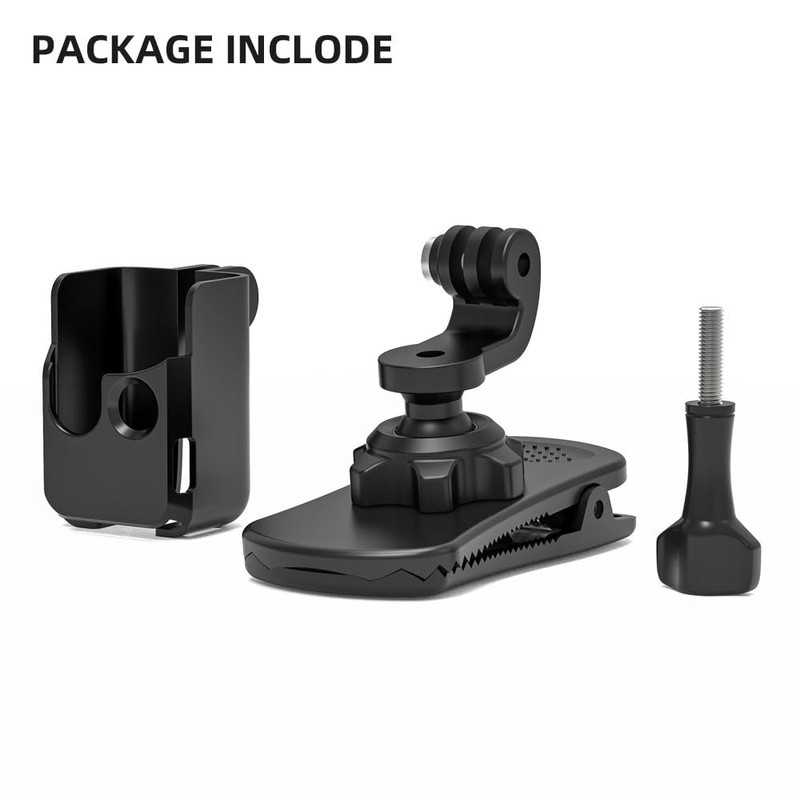 SUREWO 360° Rotating Backpack Strap Mount, Quick Clip Mount (with