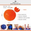 Massage Ball Spiky Ball Knob Ball Reflex Zones for Therapy,