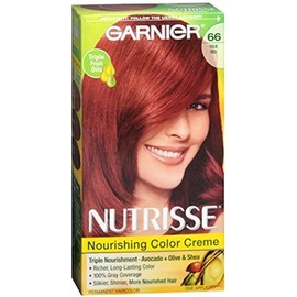 Garnier Nutrisse Crema de color nutritivo, rojo verdadero [66] 1 unidad