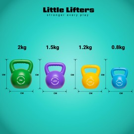 Little Lifters Kids Kettlebell Set – Toy Kettlebell Weights Sets For Children, Water Fill Adjustable Exercise Weights, Non-Toxic Kids Workout Equipment For Fun Active Play