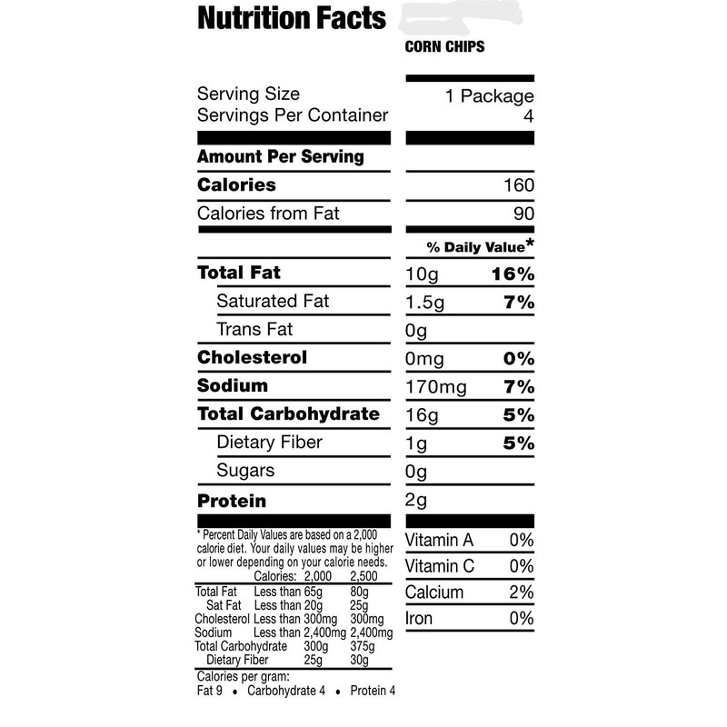 Corn Chips, Just as good as the Original, 1 oz.