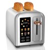 SEEDEEM 2 Slice Stainless Steel Toaster, Touch LCD, 7 Shade,