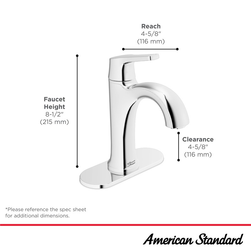 American Standard 7429101.002, Becklow Single-Handle Bathroom Faucet , Chrome