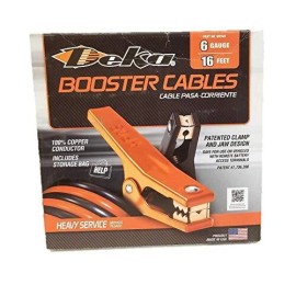 Deka Extra Heavy-Duty Booster Cables - 16' 6 Gauge (00169)  SHIPS FREE