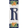 Italian Ceramic Numbers & Letters Lemon Design House Numbers Tile