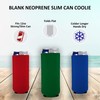 Blank Neoprene Collapsible Slim 12 oz Can Coolie (1, Gray)