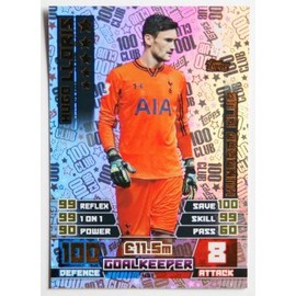 Match Attax 2014/2015 Hugo Lloris 100 Club Card