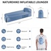 Naturehike Inflatable Recliner Chair, Waterproof Inflatable Sofa with Portable Backpack,
