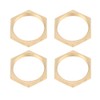 40pcs Brass Hex Lock Nuts G1/8 G1/4 G3/8 G1/2 G3/4