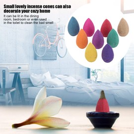 Nikou Backflow Incense Cones Set, Mixed Fragrances Incense Cones, Backflow Incense Sticks, Natural Reflux, Aromatic Cones for Yoga, Meditation and Relaxation, Pack of 300