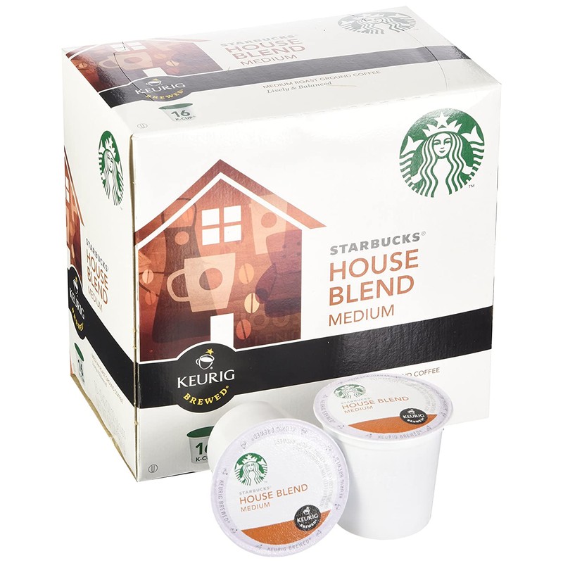 Starbucks House Blend Medium Roast Coffee Keurig K-Cups, 32 Cups