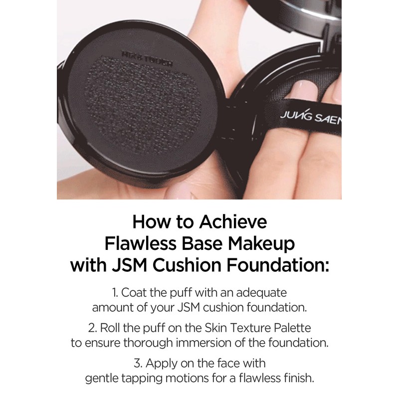 JUNG SAEM MOOL Cushion Puff Natural Cover Puff for Smooth