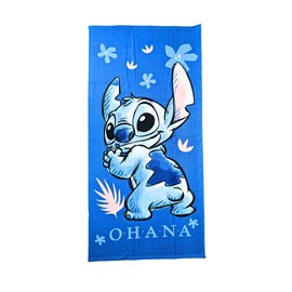 My sweety pop - Stitch Beach Towel – Bath Towel – Lilo and Stitch – Children's – 70 x 140 cm – 100% Polyester – Holiday – Gift Idea – Stitch – Navy Blue