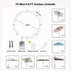 Patio Umbrella Lights Cordless LED Market Table Umbrella Lights with