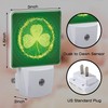 sndheke St Patrick's Day Shamrock Night Light Plug into Wall,Green