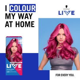 Schwarzkopf LIVE Colour Moment 093 Shocking Pink, with HaptiQ Anti-Damage System, Semi-Permanent Pink Hair Dye, Up to 15 Washes