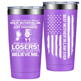 Grifarny Mother in Law gifts - Mothers Day, Christmas Birthday Gifts for Mother in Law - Best Mothers-in-laws Ever Tumbler Cup 20oz