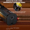BestCatgift Carbon Fibre Texture Triple Jet Flame Torch Cigar Lighter