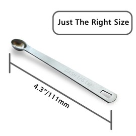 BERYLER 3PCS 1/8 Teaspoon(1/8tsp, 0.625 ml, Dash) Single Tiny Measuring Spoon, Small Individual Stainless Steel Measure Spoons Only